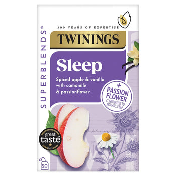 Twinings Superblends Dormez avec des pommes épicées et de la camomile 20 par paquet