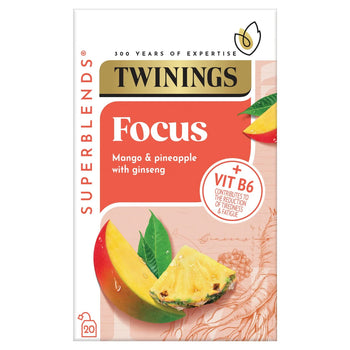 Twinings Superblends Focus avec la mangue et l'ananas 20 par paquet