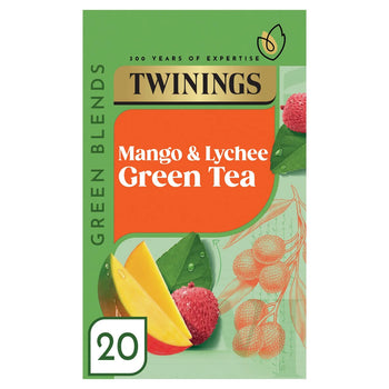 Twinings Mango & Lychee Green Tea 20 Sacs de thé