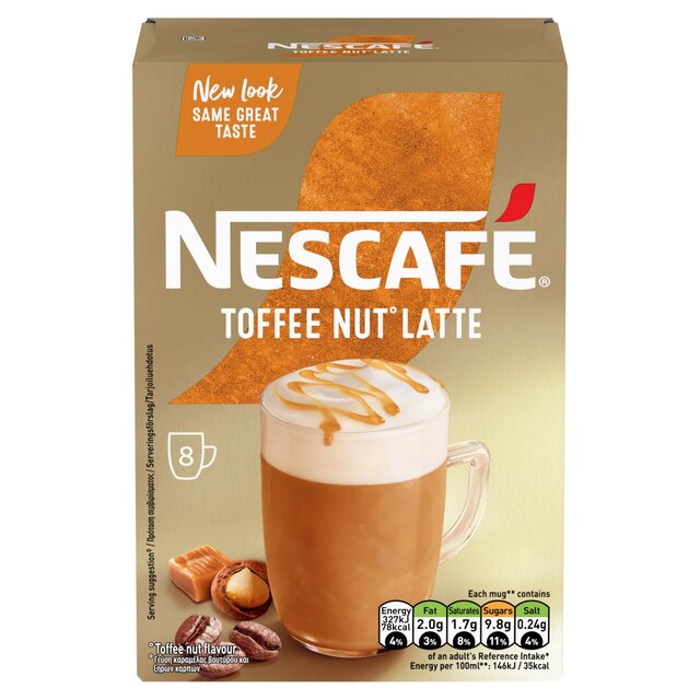 Nescafe Gold Toffee Nut Latte 8 pro Pack