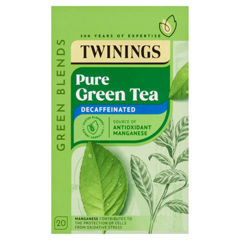 Twinings Decaffeinined Green Tea 20 par paquet