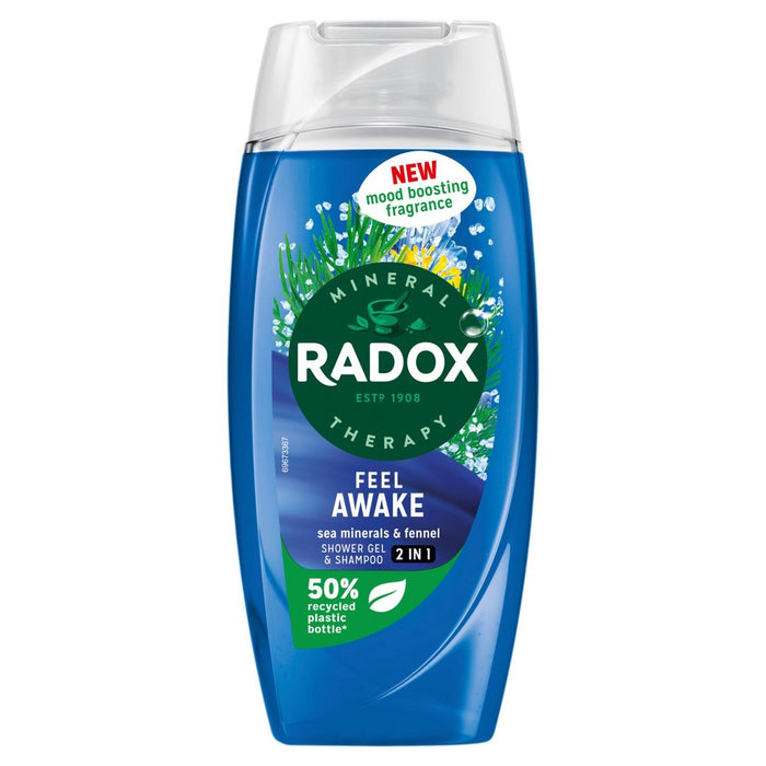 Radox se siente despierto que aumenta el estado de ánimo 2 en 1 gel de ducha y champú 225ml