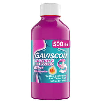 Gaviscon Double Action Liquid Heartburn & Indigestion Relief Mint 600ml