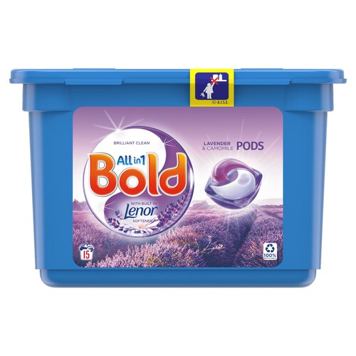 Bold All-in-1 Pods Lavender and Camomile Capsules 15 per pack