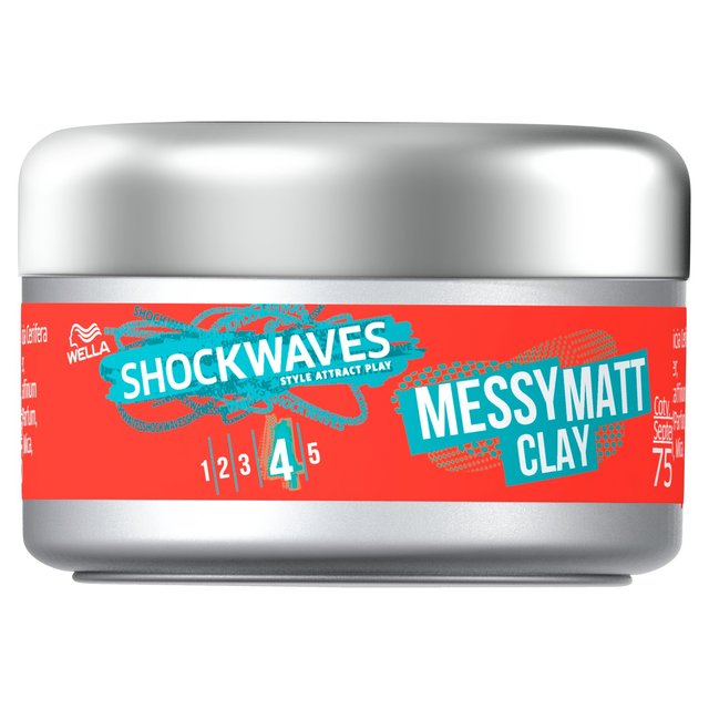 Wella Shockwaves argile mate en désordre 75 ml