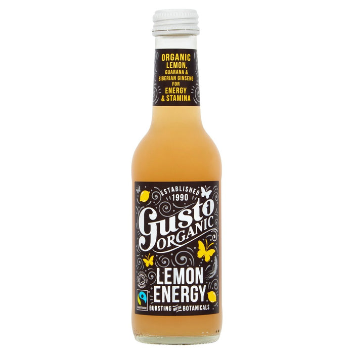 Gusto Organic Lemon Energy Drink 250 ml