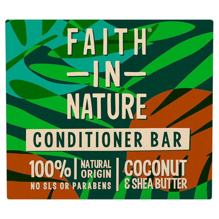 Glaube in Natur Kokosnuss & Shea Butter Conditioner Bar 85g
