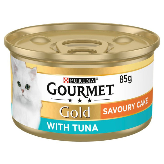 Gourmet Gold Tined Cat Food Cake Savory Cake 85G