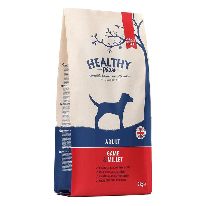 Healthy Paws Game & Millet Adult Dog Food 2kg