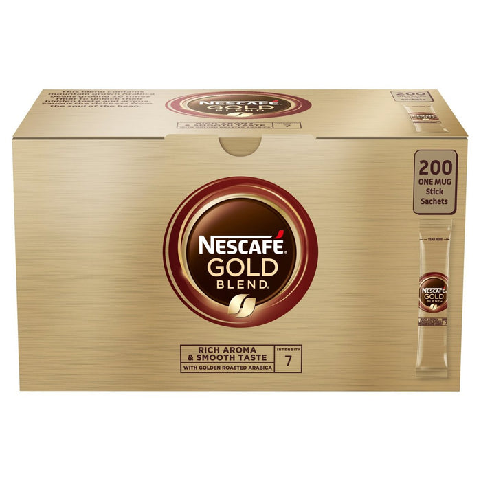 Nescafe Gold Blend Stick Packs 200 par pack