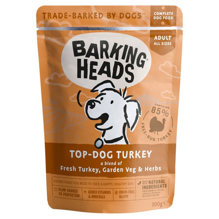 Boying Heads Top Dog Turkey Wet Dog Food Pouch 300G