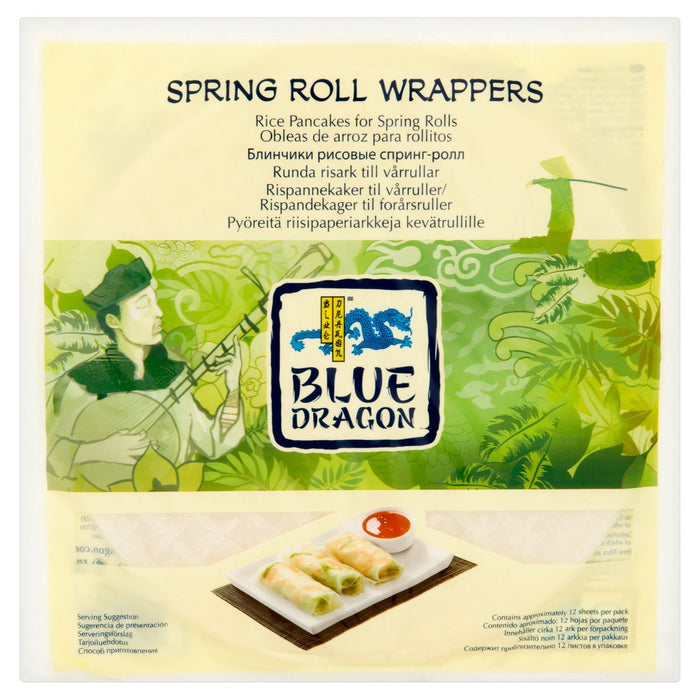 Embrages de rouleau de printemps de dragon bleu 134g