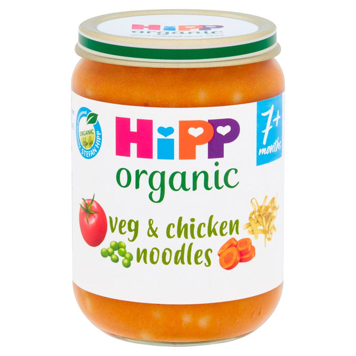 Légumes biologiques hipp avec nouilles et poulet Baby Food Food 7+ mois 190g