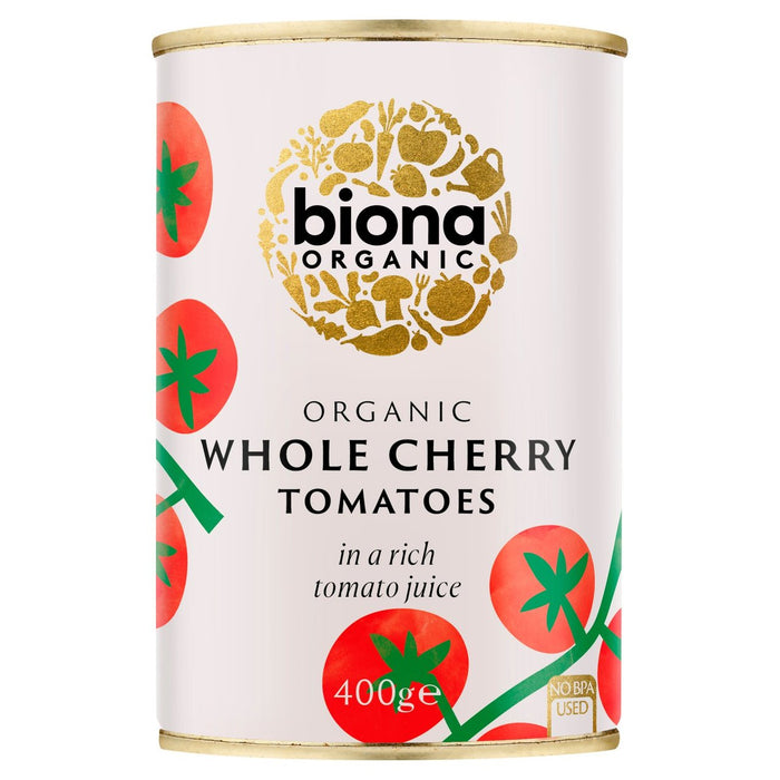 Biona Organic Whole Cherry Tomates 400G