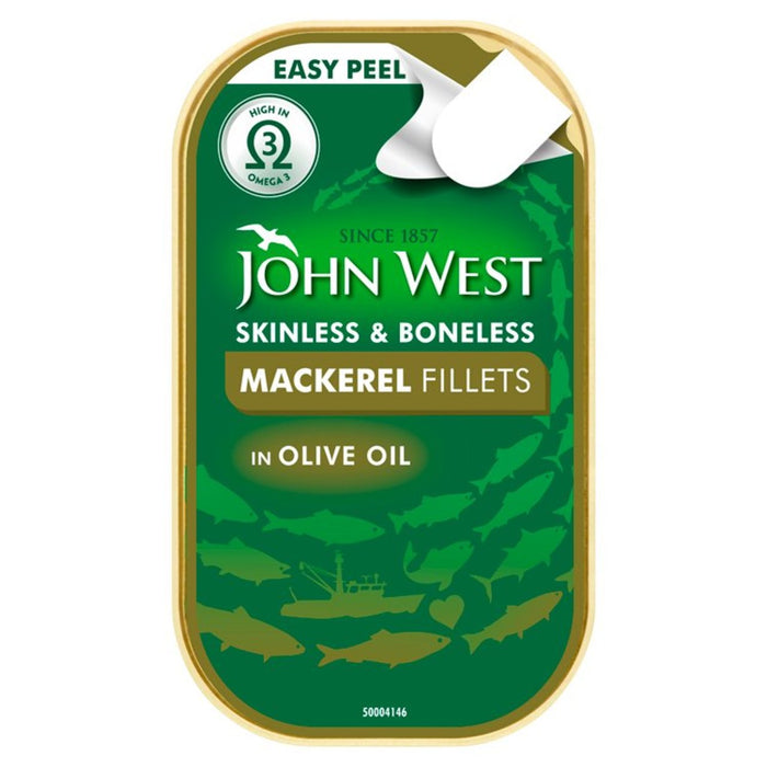 Fifflets John West MacKerel dans l'huile d'olive 115g