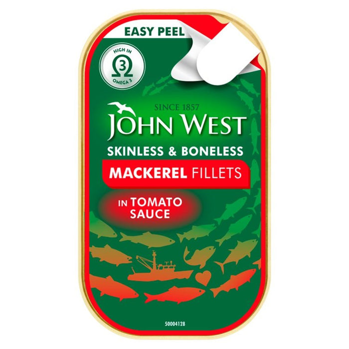 Oferta especial - John West Mackerel Fillets en salsa de tomate 115G