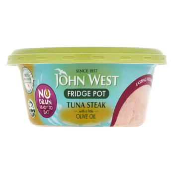 John West No Drain Steaks dans l'huile d'olive 110g