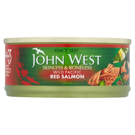 John West Wild Red Salmon sans peau 105G