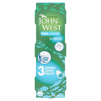 Chunks de thon John West en saumure 3 x 80g