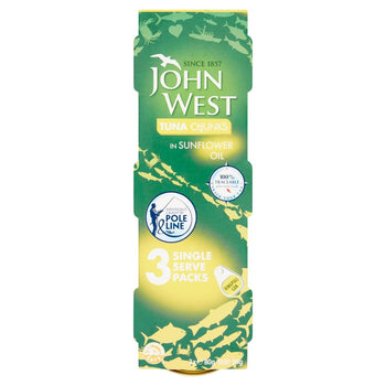 Chunks de thon John West dans l'huile de tournesol 3 x 80g