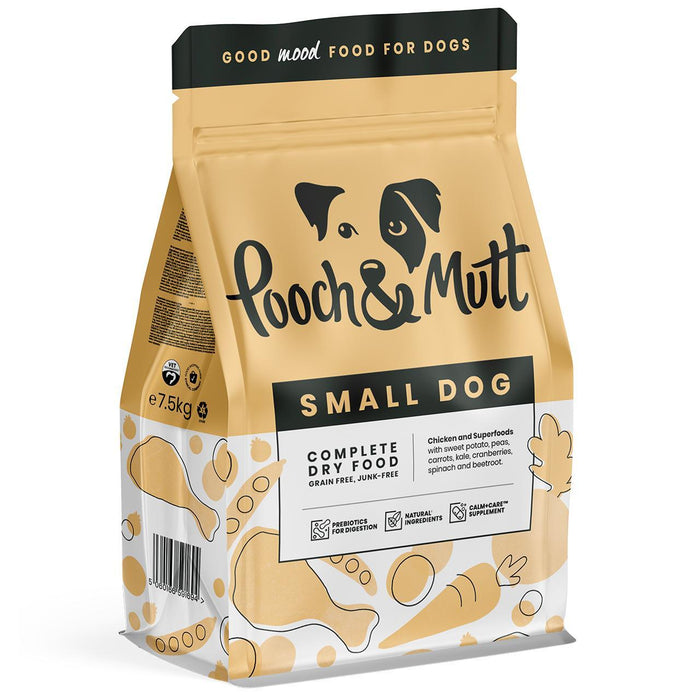 Pooch & Mutt Small Dog Cully Grain gratis Superfood 7.5 kg