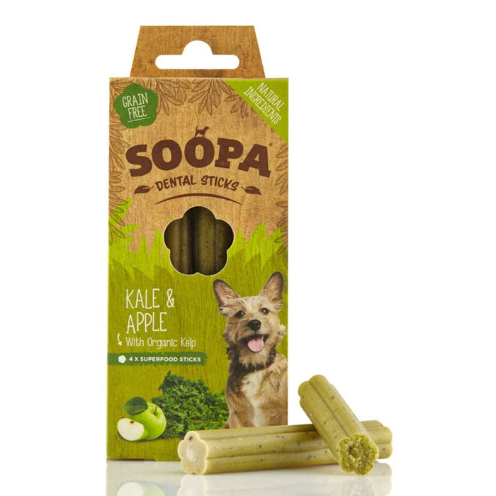 Soopa Kale & Apple Dental Sticks Hunde behandelt 100g