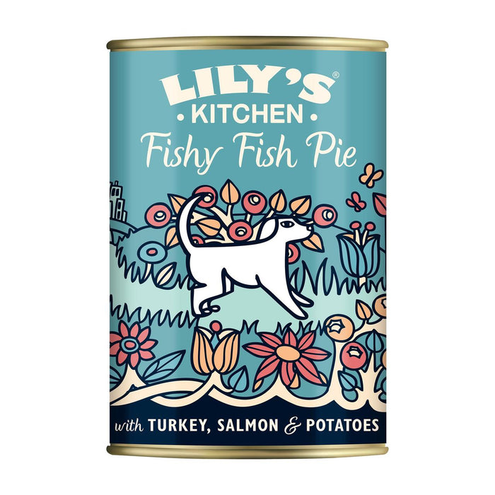 Lilys Küchenfischfischkuchen mit Erbsen für Hunde 400g