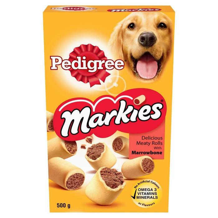 Pedigree Markies Adult Dog Biscuits Treats avec Marrowbone 500G
