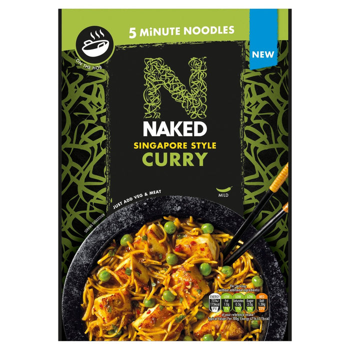 Naked Singapour Curry Stirfry Nouilles 100g