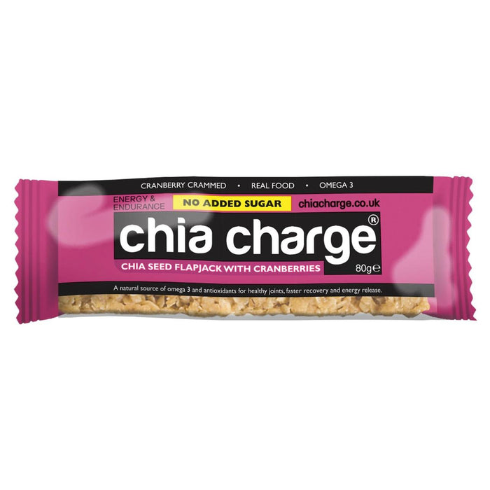 Chia Charge Cranberries Chia Seed Flapjack No added sugar 80g